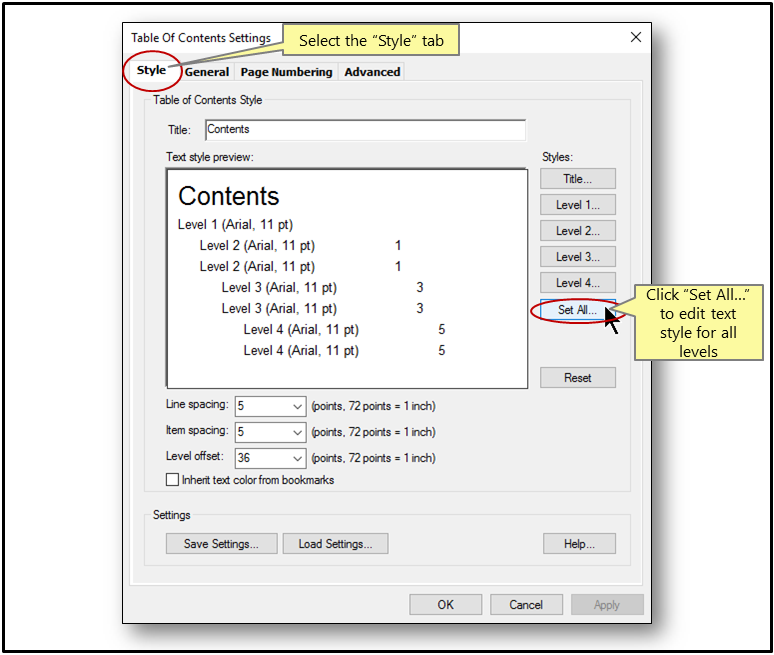 Creating Table Of Contents From PDF Bookmarks